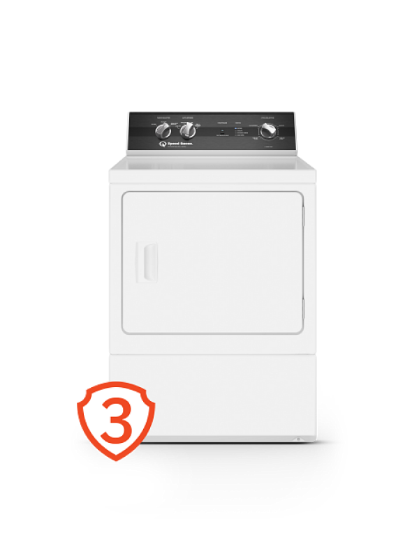 Speed Queen  DR3 Sanitizing Electric Dryer with Extended Tumble - White (DR3004WE)