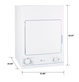 GE Spacemaker 240V 3.6 cu. ft. Capacity Stationary Electric Dryer - Other (DSKS433EBWW)