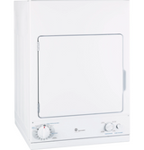 HOTPOINT GE Spacemaker 240V 3.6 cu. ft. Capacity Stationary Electric Dryer -  (DSKS433EBWW)