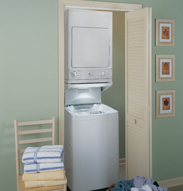 HOTPOINT GE Spacemaker 240V 3.6 cu. ft. Capacity Stationary Electric Dryer -  (DSKS433EBWW)