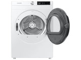 SAMSUNG  24 Inch Smart Electric Dryer with 4.0 Cu. Ft. Capacity, 15 Dry Cycles, 12 Dry Options, AI Smart Dial, Wi-Fi Connectivity, Sensor Dry, Lint Filter Indicator, Internal Drum Light, Reversible Door, and Stainless Steel Drum - White (DV25B6900EW)