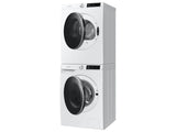 SAMSUNG  24 Inch Smart Electric Dryer with 4.0 Cu. Ft. Capacity, 15 Dry Cycles, 12 Dry Options, AI Smart Dial, Wi-Fi Connectivity, Sensor Dry, Lint Filter Indicator, Internal Drum Light, Reversible Door, and Stainless Steel Drum - White (DV25B6900EW)