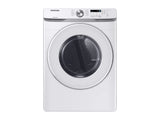 Samsung 7.5 cu. ft. Electric Dryer with Sensor Dry in White - White (DVE45T6000WA3)