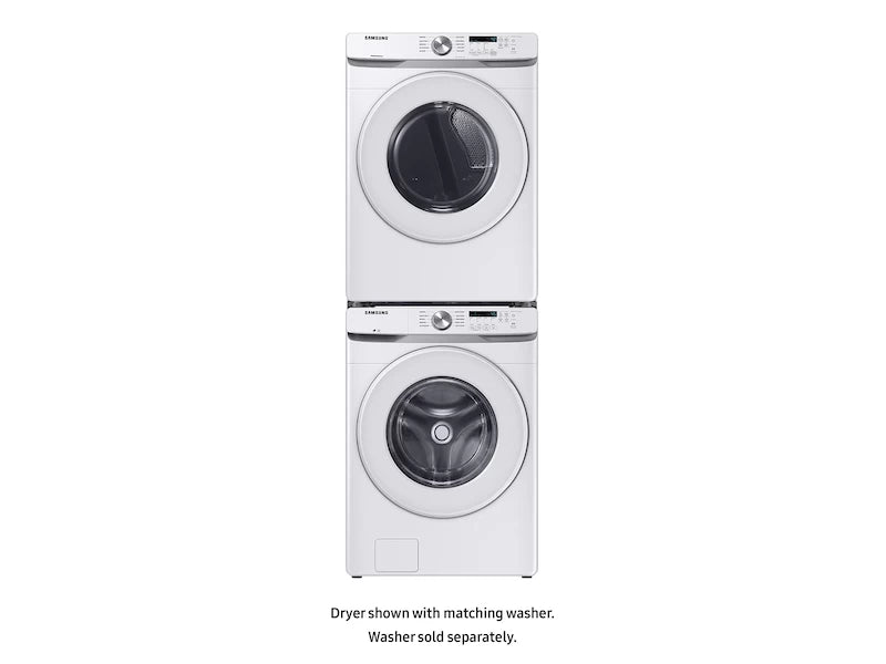 SAMSUNG  Front Load Electric Dryer - White (DVE45T6000WA3)