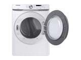 Samsung 7.5 cu. ft. Electric Dryer with Sensor Dry in White - White (DVE45T6000WA3)