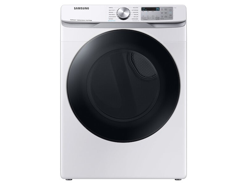 Samsung 7.5 cu. ft. Smart Gas Dryer with Steam Sanitize+ in White - White (DVG45B6300WA3)