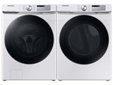 Samsung 7.5 cu. ft. Smart Gas Dryer with Steam Sanitize+ in White - White (DVG45B6300WA3)