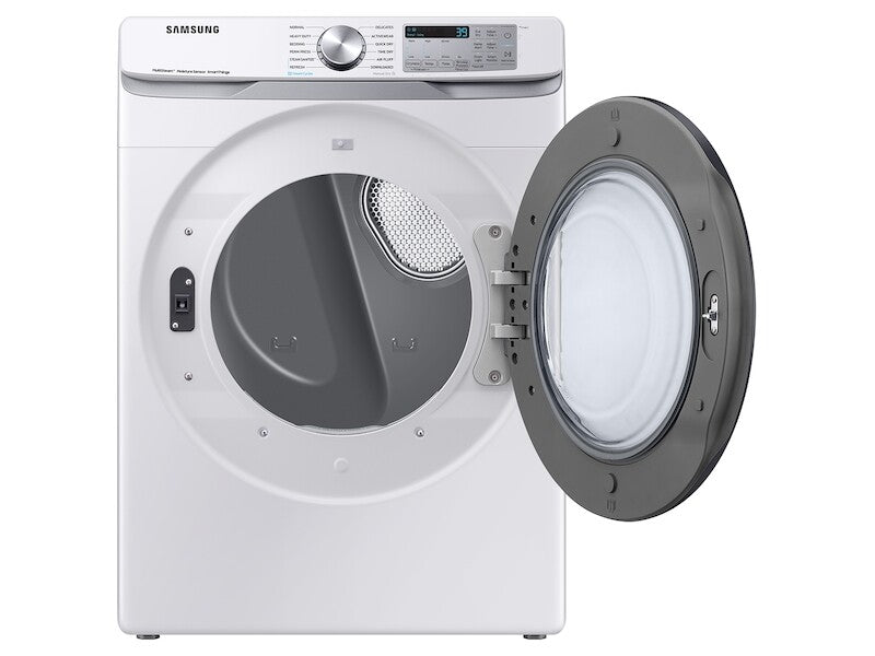 Samsung 7.5 cu. ft. Smart Gas Dryer with Steam Sanitize+ in White - White (DVG45B6300WA3)