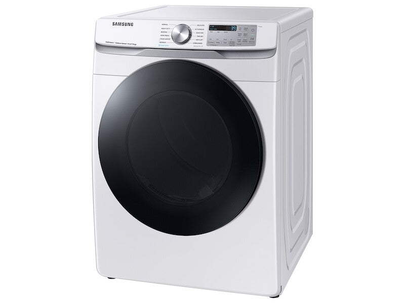 Samsung 7.5 cu. ft. Smart Gas Dryer with Steam Sanitize+ in White - White (DVG45B6300WA3)