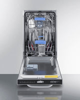 SUMMIT  18" Wide Built-In Dishwasher, ADA Compliant - Stainless Steel (DW185SSADA)