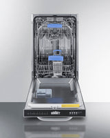 SUMMIT  18" Wide Built-In Dishwasher, ADA Compliant - Stainless Steel (DW185SSADA)