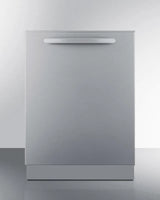 SUMMIT 24" Wide Built-In Dishwasher, ADA Compliant - Stainless Look (DW244SSADA)