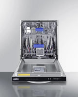 SUMMIT  24" Wide Built-In Dishwasher, ADA Compliant - Stainless Steel (DW244SSADA)