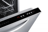 SUMMIT  24" Wide Built-In Dishwasher, ADA Compliant - Stainless Steel (DW244SSADA)