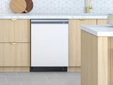 Samsung  Bespoke AutoRelease Smart 42dBA Dishwasher with StormWash+™ and Smart Dry in White Glass - Other (DW80BB707012AA)