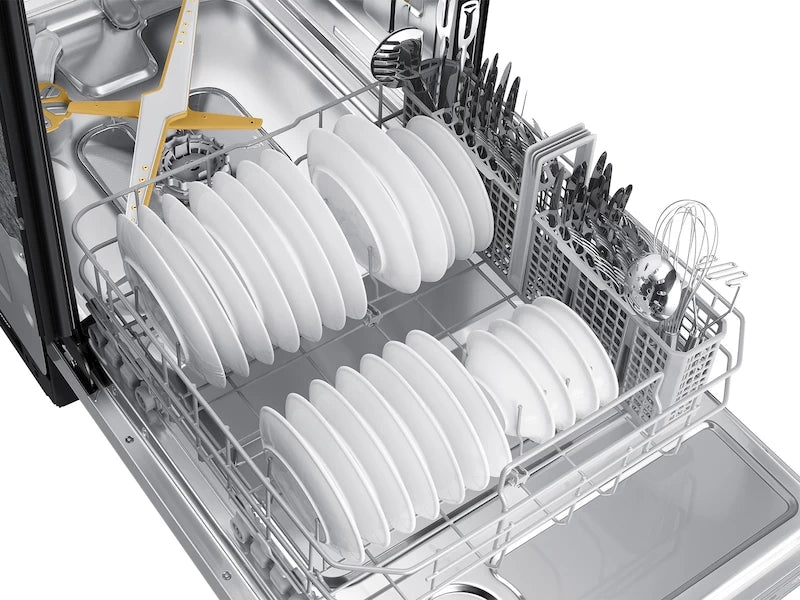 SAMSUNG Bespoke AutoRelease Smart 42dBA Dishwasher with StormWash+™ and Smart Dry in White Glass - White Glass (DW80BB707012AA)