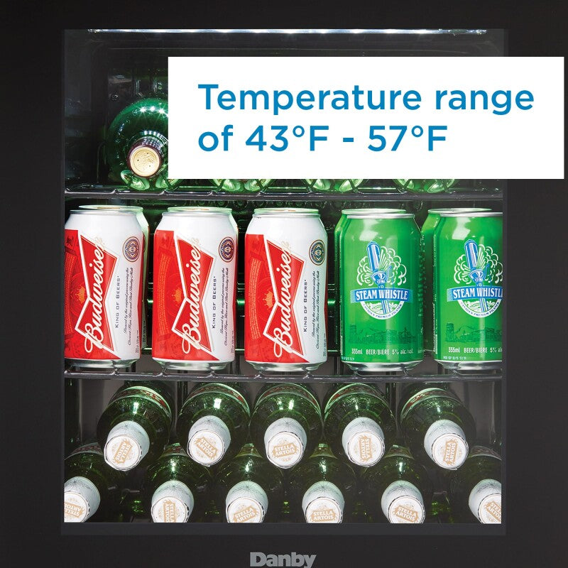 DANBY Danby 16 Bottle Free-Standing Wine Cooler in Black -  (DWC018A1BDB)
