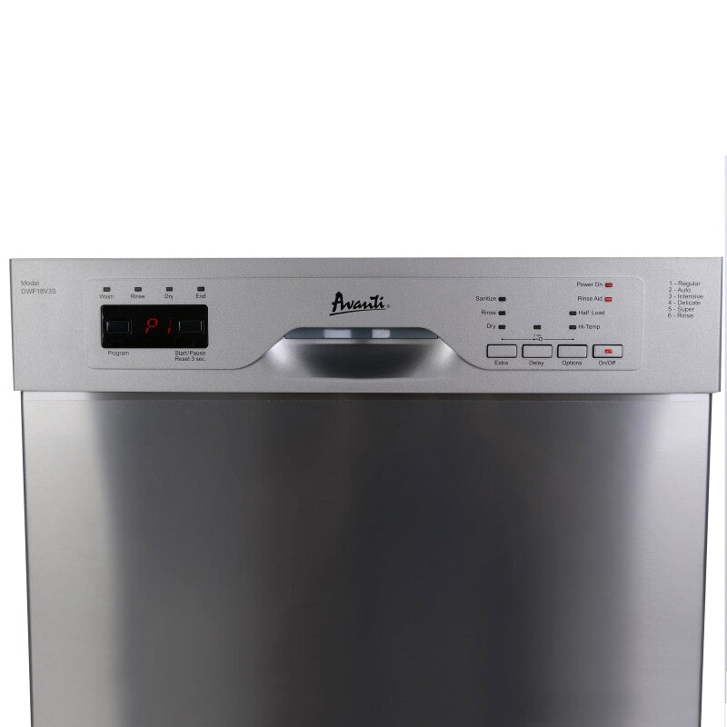 AVANTI  Avanti 18" Built In Dishwasher - White (DWF18V0W)