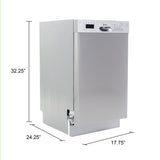 AVANTI  AVANTI D/W 18" - Stainless Steel (DWF18V3S)