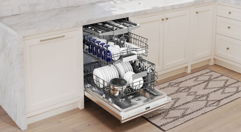 Thermador  Emerald 24" Top Control Smart Built-In Tub Dishwasher with 3rd Rack and PowerBoost, 48 dBA - Stainless Steel (DWHD640EFM)