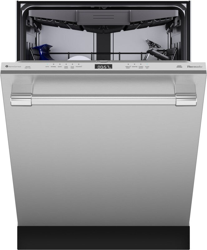 Thermador Emerald 24" Top Control Smart Built-In Tub Dishwasher with 3rd Rack and PowerBoost, 48 dBA - Stainless Steel (DWHD640EFP)