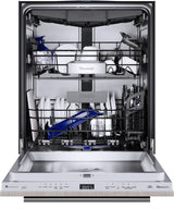Thermador Sapphire 24" Top Control Smart Built-In Stainless Steel Tub Dishwasher with 3rd Rack and Interior Light, 44 dBA - Not Applicable (DWHD660EPR)