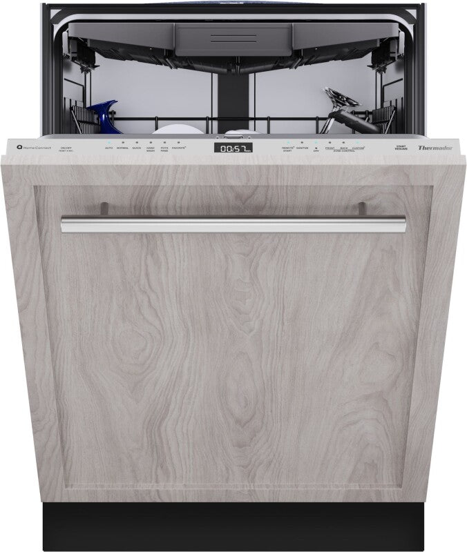Thermador Sapphire 24" Top Control Smart Built-In Stainless Steel Tub Dishwasher with 3rd Rack and Interior Light, 44 dBA - Not Applicable (DWHD660EPR)