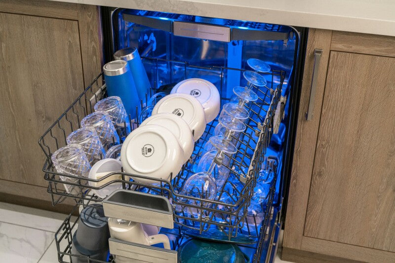 Thermador Sapphire 24" Top Control Smart Built-In Stainless Steel Tub Dishwasher with 3rd Rack and Interior Light, 44 dBA - Not Applicable (DWHD660EPR)