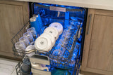 Thermador Sapphire 24" Top Control Smart Built-In Stainless Steel Tub Dishwasher with 3rd Rack and Interior Light, 44 dBA - Not Applicable (DWHD660EPR)