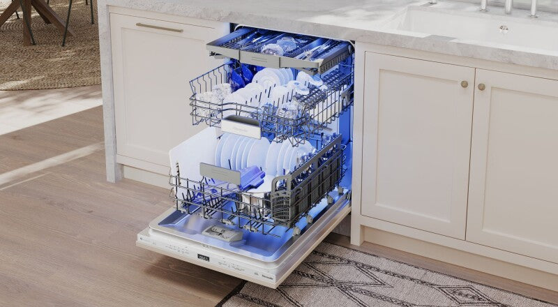 Thermador Sapphire 24" Top Control Smart Built-In Stainless Steel Tub Dishwasher with 3rd Rack and Interior Light, 44 dBA - Not Applicable (DWHD660EPR)