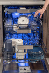 Thermador Sapphire 24" Top Control Smart Built-In Stainless Steel Tub Dishwasher with 3rd Rack and Interior Light, 44 dBA - Not Applicable (DWHD660EPR)