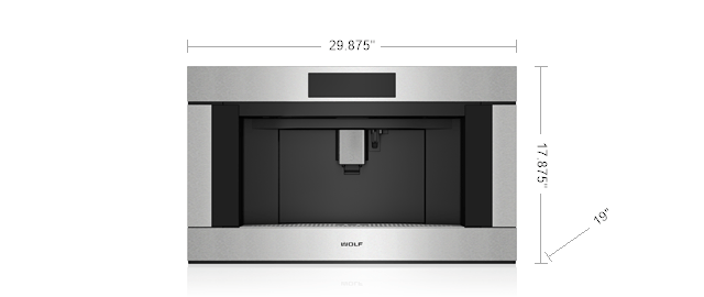 WOLF  WOLF COFFEE SYSTEM 30" PRO NON PLUMBED - Stainless Steel (EC3050PES)