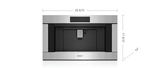 WOLF  WOLF COFFEE SYSTEM 30" PRO NON PLUMBED - Stainless Steel (EC3050PES)