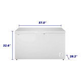 ELEMENT APPLIANCE 14.6 CF Chest Freezer, Basket Storage - White (ECF15MDCW)