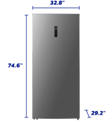 ELEMENT APPLIANCE 21.2 cu. ft. Upright Convertible Freezer / Refrigerator - Stainless Steel (EHUF21CECS)