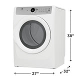ELECTROLUX Front Load Electric Dryer ? 8.0 Cu. Ft. - White (ELFE7337AW)