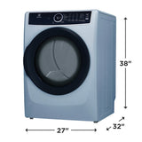 Electrolux  Front Load Perfect Steam Electric Dryer with Instant Refresh ? 8.0 Cu. Ft. - Glacier Blue (ELFE7437AG)