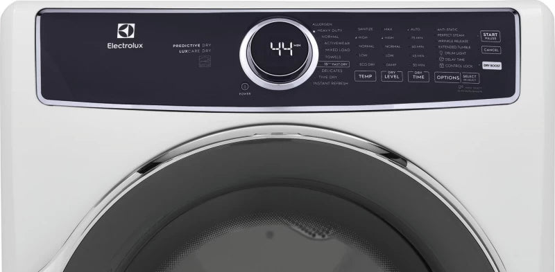 ELECTROLUX  Front Load Perfect Steam Electric Dryer with Predictive Dry™ and Instant Refresh ? 8.0 Cu. Ft. - White (ELFE7537AW)