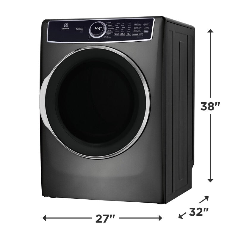 ELECTROLUX Front Load Perfect Steam Electric Dryer with Balanced Dry™ and Instant Refresh ? 8.0 Cu. Ft. - White (ELFE7637AW)