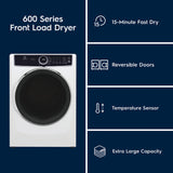 ELECTROLUX  600 Series Electric Dryer - 8.0 Cu. Ft. - White (ELFE7637AW)