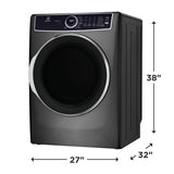 ELECTROLUX Front Load Perfect Steam Gas Dryer with LuxCare Dry and Instant Refresh ? 8.0 Cu. Ft. - Titanium (ELFG7637AT)