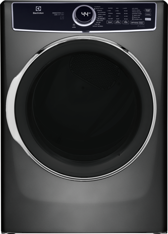 ELECTROLUX Front Load Perfect Steam Gas Dryer with LuxCare Dry and Instant Refresh ? 8.0 Cu. Ft. - Titanium (ELFG7637AT)