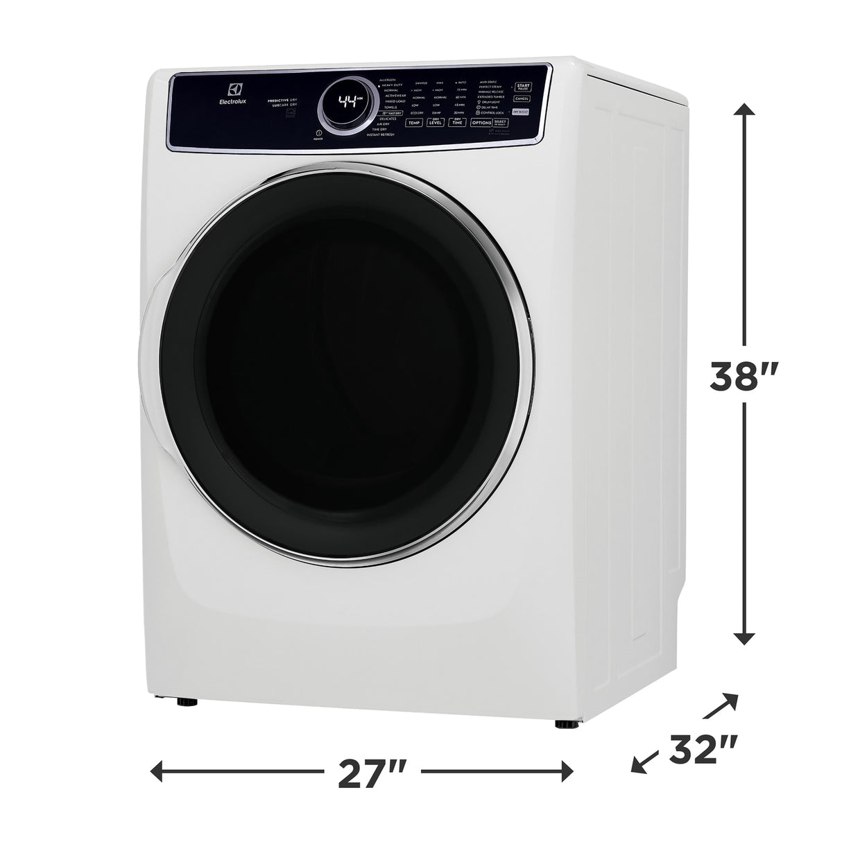 Electrolux  Front Load Perfect Steam Gas Dryer with LuxCare Dry and Instant Refresh ? 8.0 Cu. Ft. - White (ELFG7637AW)