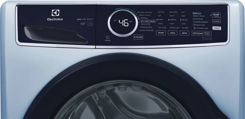 ELECTROLUX Front Load Perfect Steam Washer with LuxCare Wash - 4.5 Cu. Ft. - Glacier Blue (ELFW7437AG)