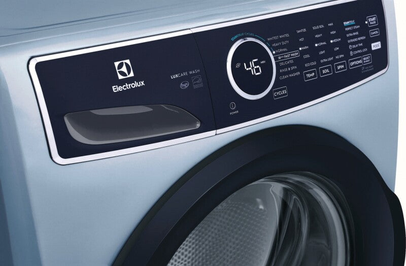 ELECTROLUX Front Load Perfect Steam Washer with LuxCare Wash - 4.5 Cu. Ft. - Glacier Blue (ELFW7437AG)