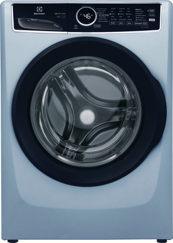 ELECTROLUX Front Load Perfect Steam Washer with LuxCare Wash - 4.5 Cu. Ft. - Glacier Blue (ELFW7437AG)