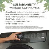 ELECTROLUX  700 Series Front Load Washer with Smartboost®, designed for cold water efficiency - 4.5 Cu. Ft. - Alpine (ELFW7738AA)