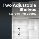 ELEMENT APPLIANCE 23.6-Inch 10.1 Cu. Ft. Top Freezer Refrigerator - Stainless Steel (ENR10TFGBS)