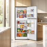 ELEMENT APPLIANCE 23.6-Inch 10.1 Cu. Ft. Top Freezer Refrigerator - Stainless Steel (ENR10TFGBS)