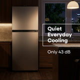 ELEMENT APPLIANCE 23.6-Inch 10.1 Cu. Ft. Top Freezer Refrigerator - Stainless Steel (ENR10TFGBS)